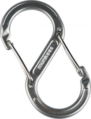 Munkees Karabijnhaak S-shape Draadsluiting 6 X 60 Mm Grijs