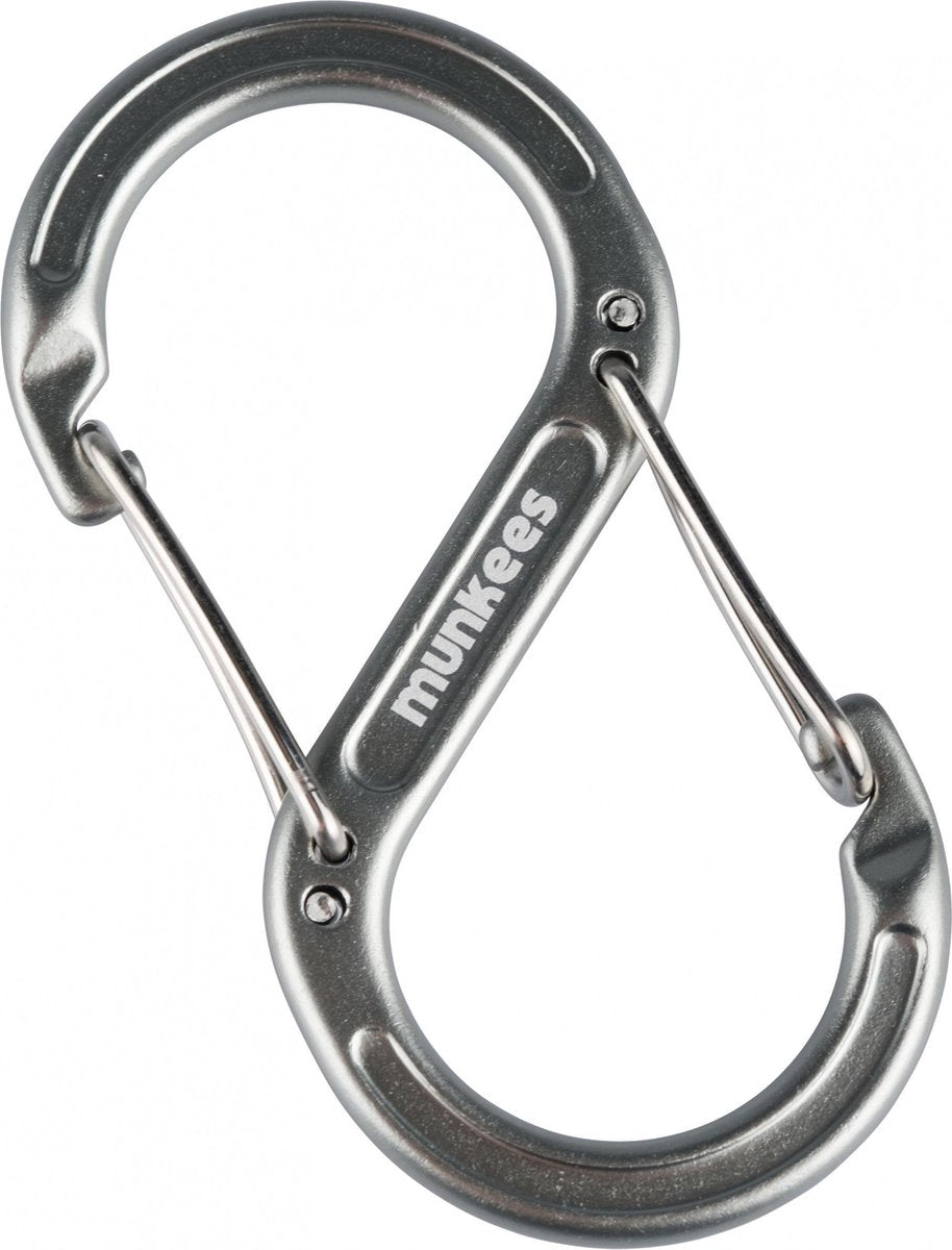 Munkees Karabijnhaak S-shape Draadsluiting 6 X 60 Mm Grijs