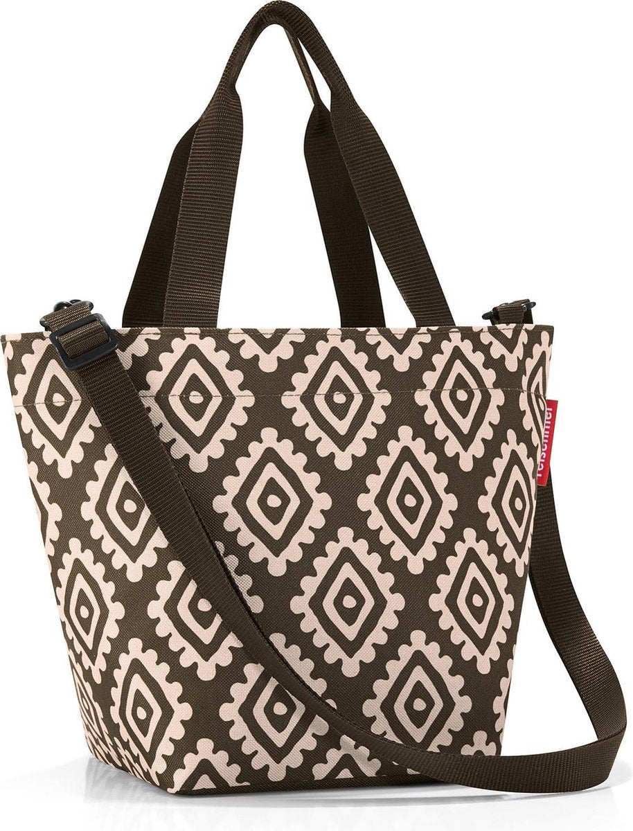 Reisenthel Shopper XS Schooltas - Maat XS - 4L - Diamonds Mocha Mokka