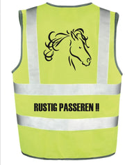 veiligheidshesje paard rustig passeren maat L/XL