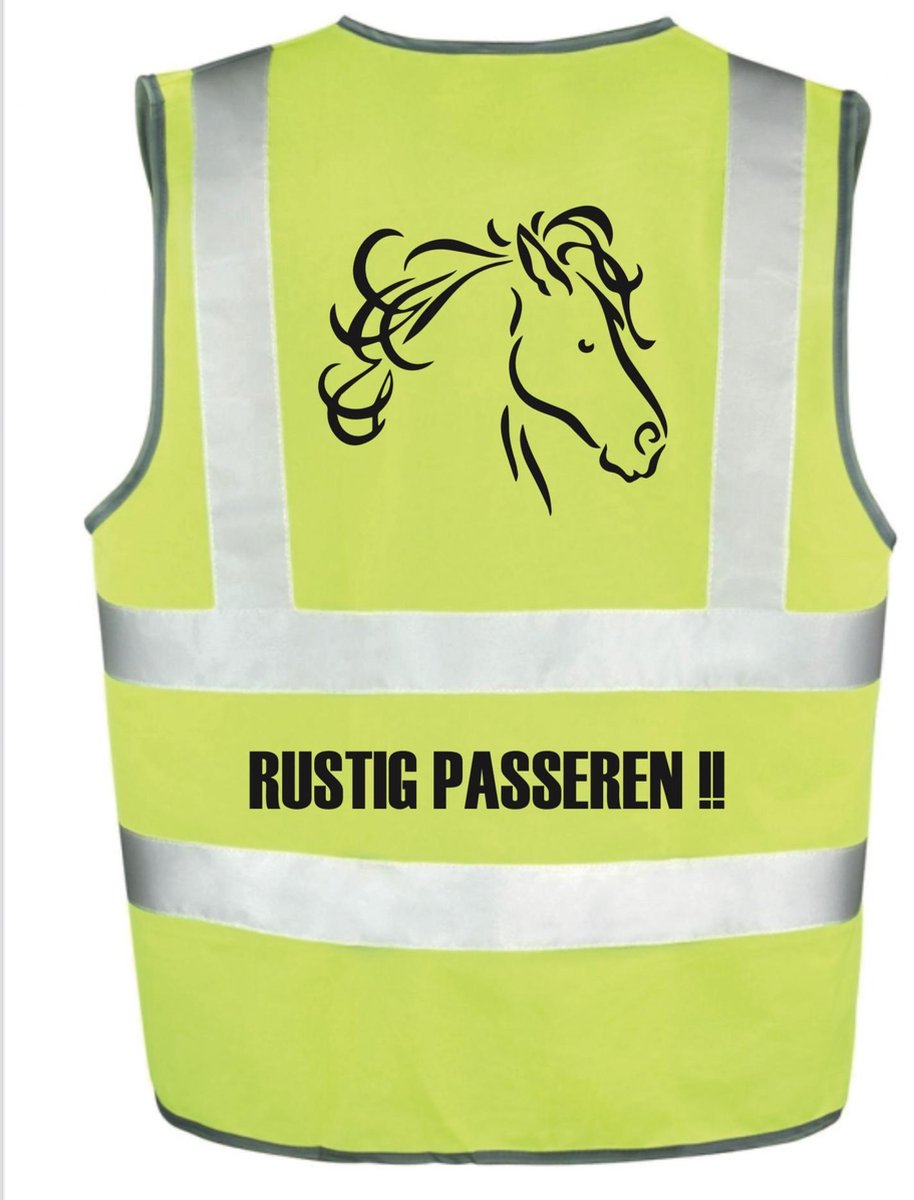 veiligheidshesje paard rustig passeren maat L/XL