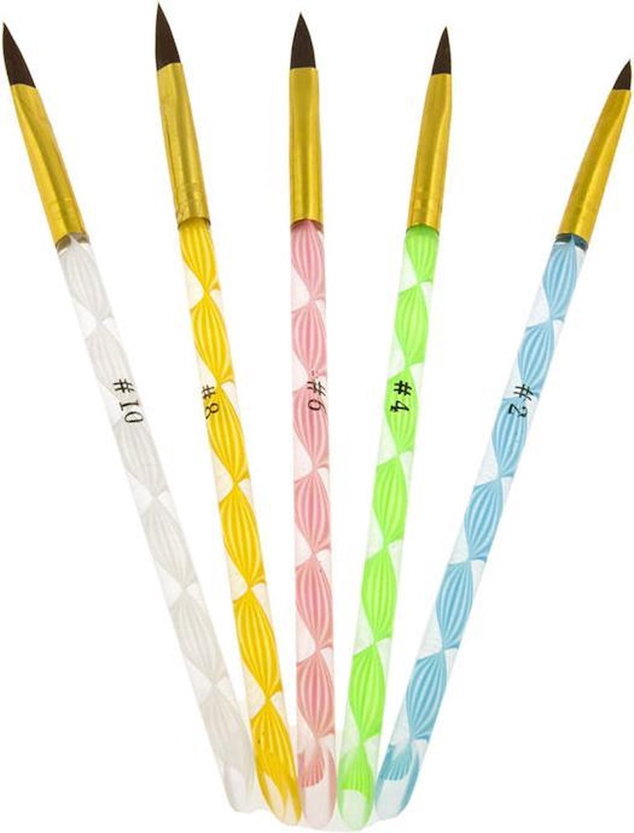 Sunone Acrylpenselen 5 stuks