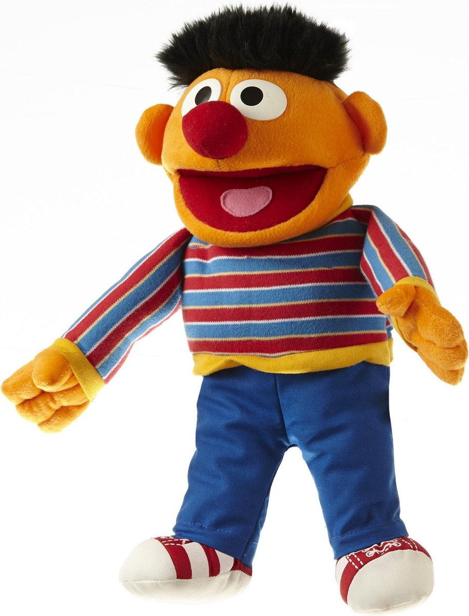 Ernie Knuffel Pluche 30-35 cm pop