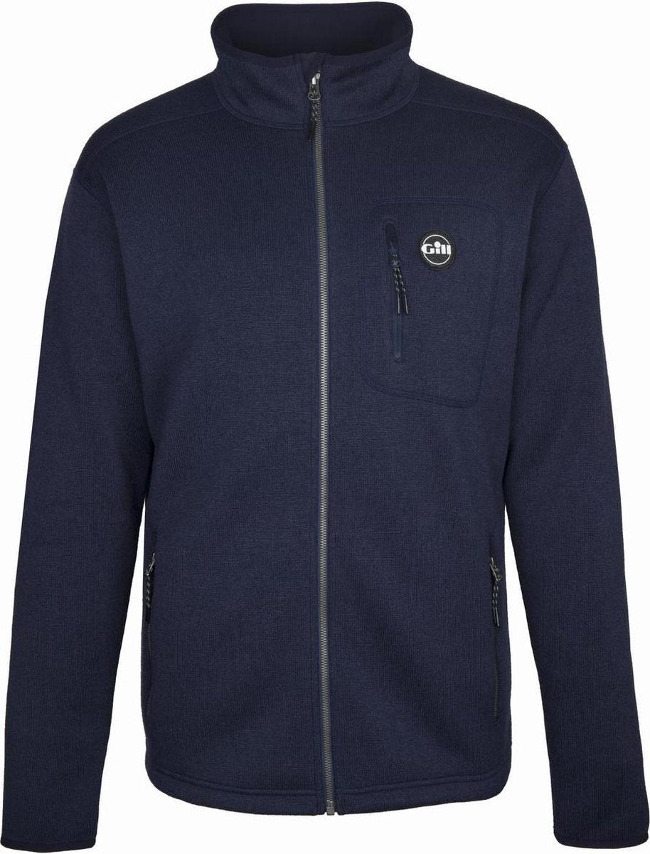Gill Knit Fleece Jack Heren Navy