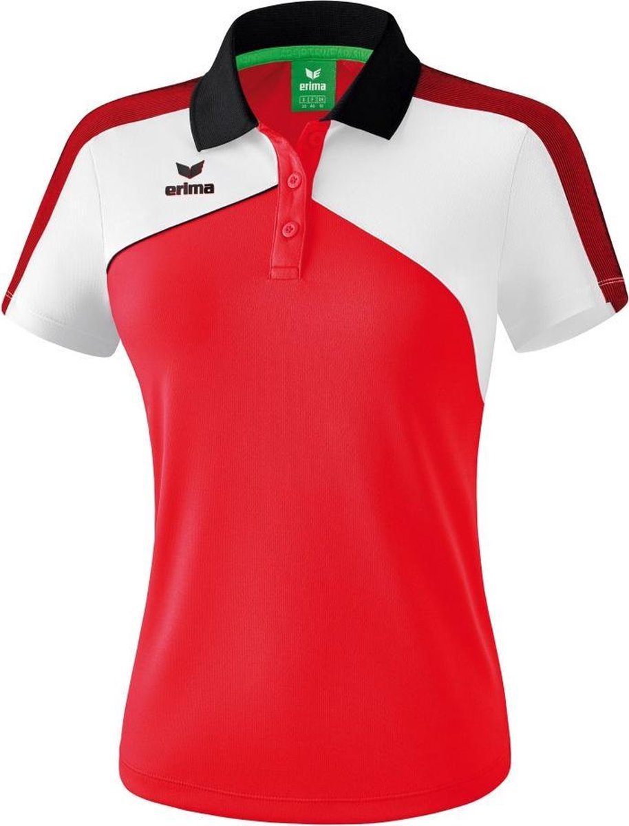 Erima Premium One 2.0 Dames Polo - Voetbalshirts  - rood - 42