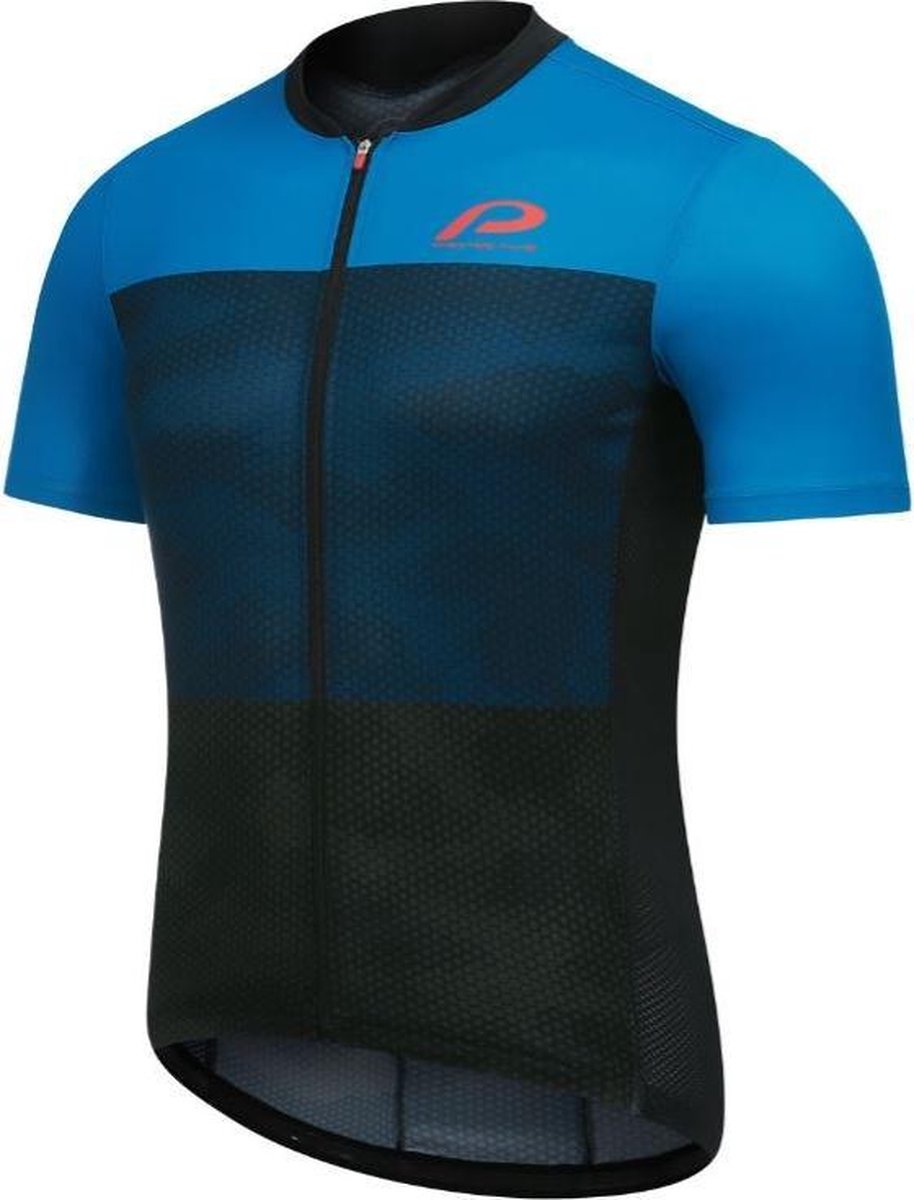 Protective Fietsshirt P-transform Heren Polyester Zwart/blauw Mt M