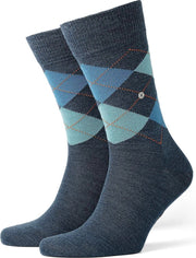 Burlington Edinburgh Herensok 21182 - Blauw 6697 DARKBLUE Heren - 46-50