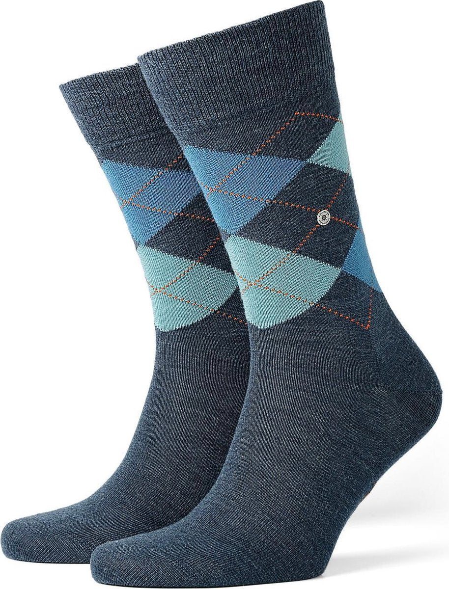 Burlington Edinburgh Herensok 21182 - Blauw 6697 DARKBLUE Heren - 46-50