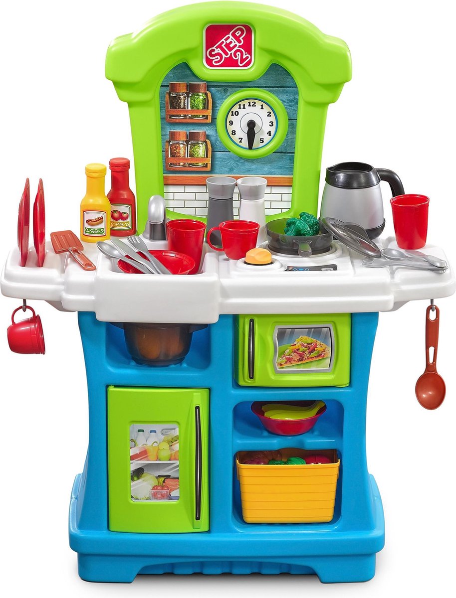 Step2 Speelkeuken Little Cooks Kitchen - Incl. 21-delige accessoireset