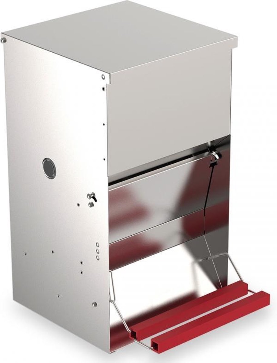 Automatische gegalvaniseerde voerbak (trapbak) 20kg