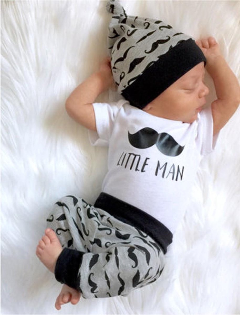 Romper Setje - Little Man - 0-6 maanden - Maat 68