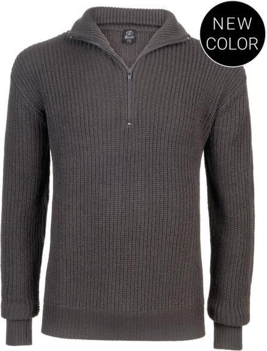 Brandit Pullover Troyer 5019 - Antraciet - S