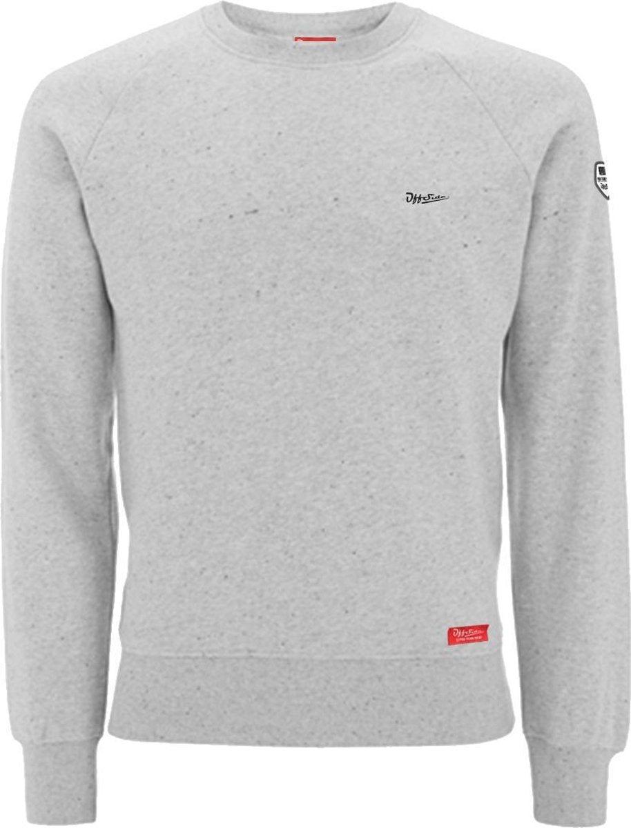 Wind .. Sweater Slim Fit Gray Marl - Maat XL - Off Side - incl. Gratis rugzak