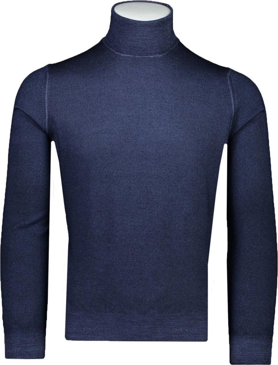Gran Sasso  Trui Blauw Normaal - Maat XXL  - Heren - Herfst/Winter Collectie - Wol