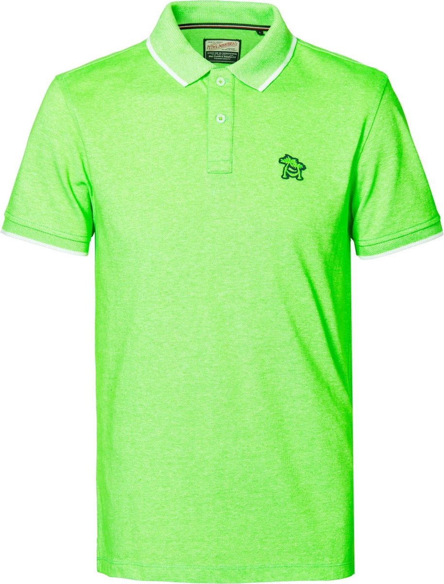Petrol Industries - Heren Neon polo - Groen - Maat M