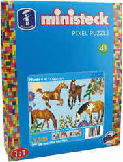 Ministeck: Paarden 4 in 1 ca. 1.600 delen