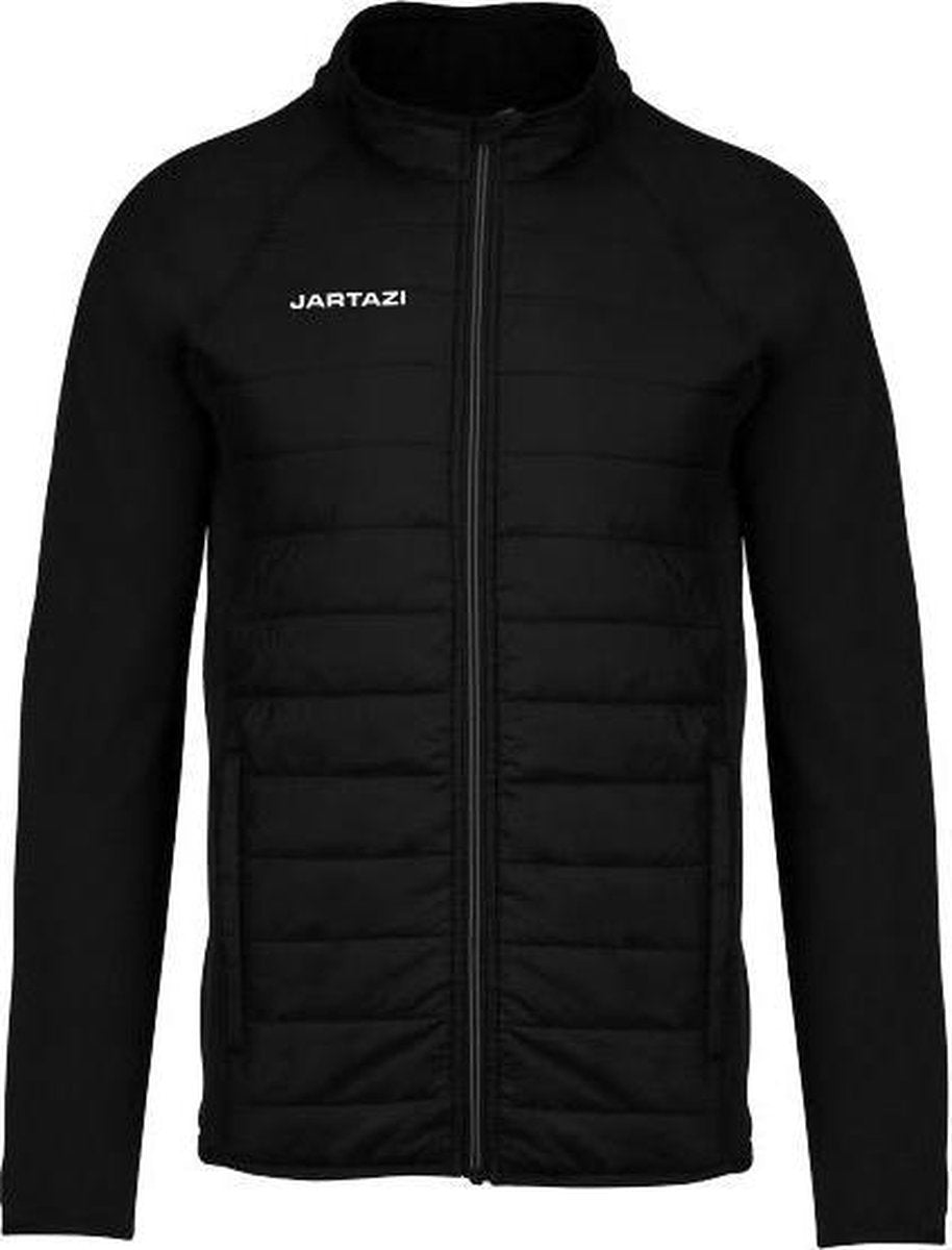 Jartazi Sportjack Torino Heren Polyester Zwart Maat Xl