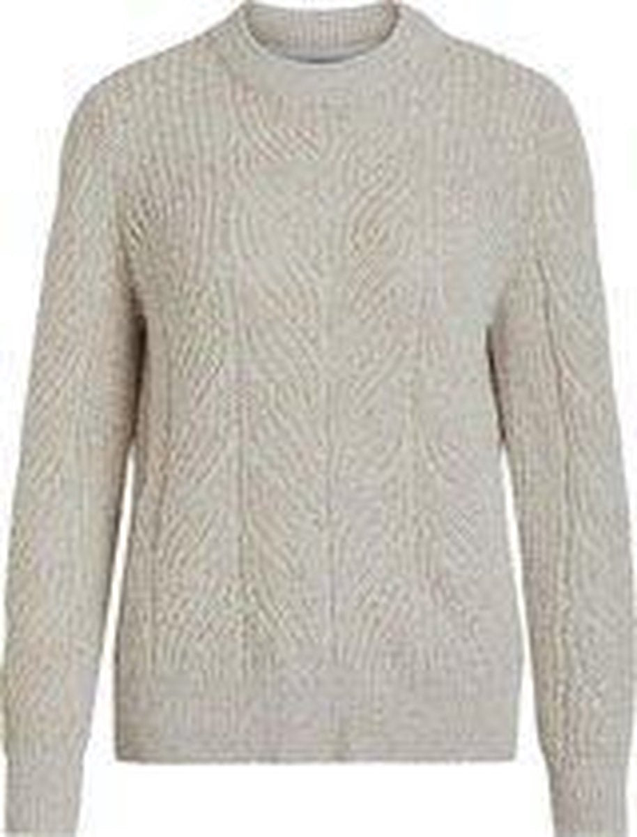 Object Dames 23031506 NOVA STELLA GLITTER KNIT PULLOVER SC SandshellGebreide truien - Maat XS