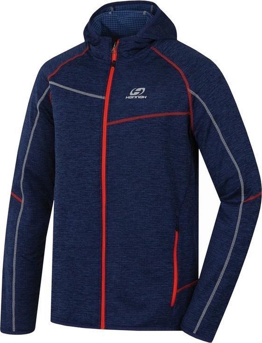 Hannah Vest Derron Heren Polyester/elastaan Blauw/rood Mt Xl