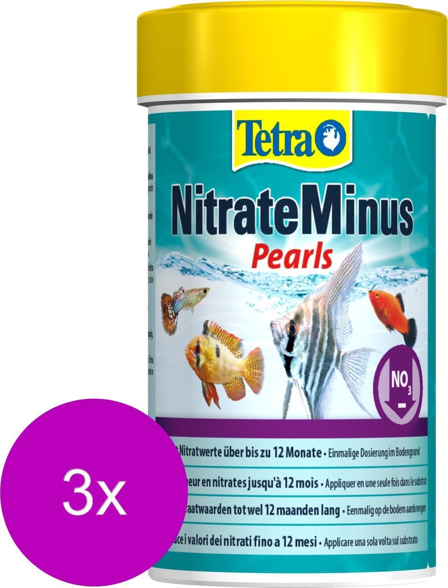 Tetra Aqua Nitrate Minus Pearls - Waterverbeteraars - 3 x 100 ml