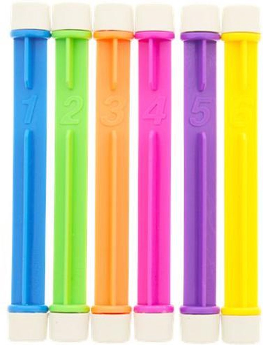 Duikset staafjes - Multicolor - Kunststof - l 19