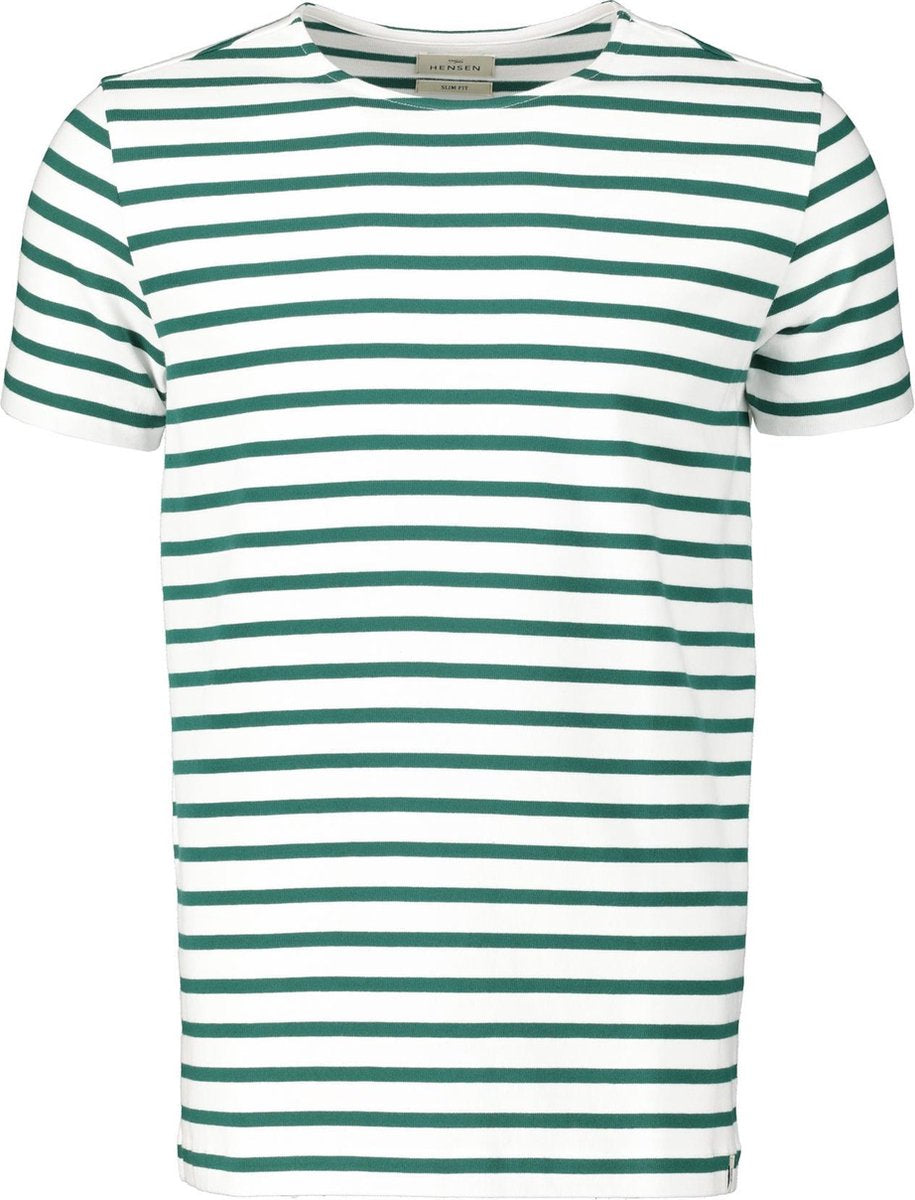 Hensen T-shirt - Slim Fit - Groen - 3XL Grote Maten