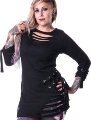 Vixxsin Lange top -S- MIST Zwart