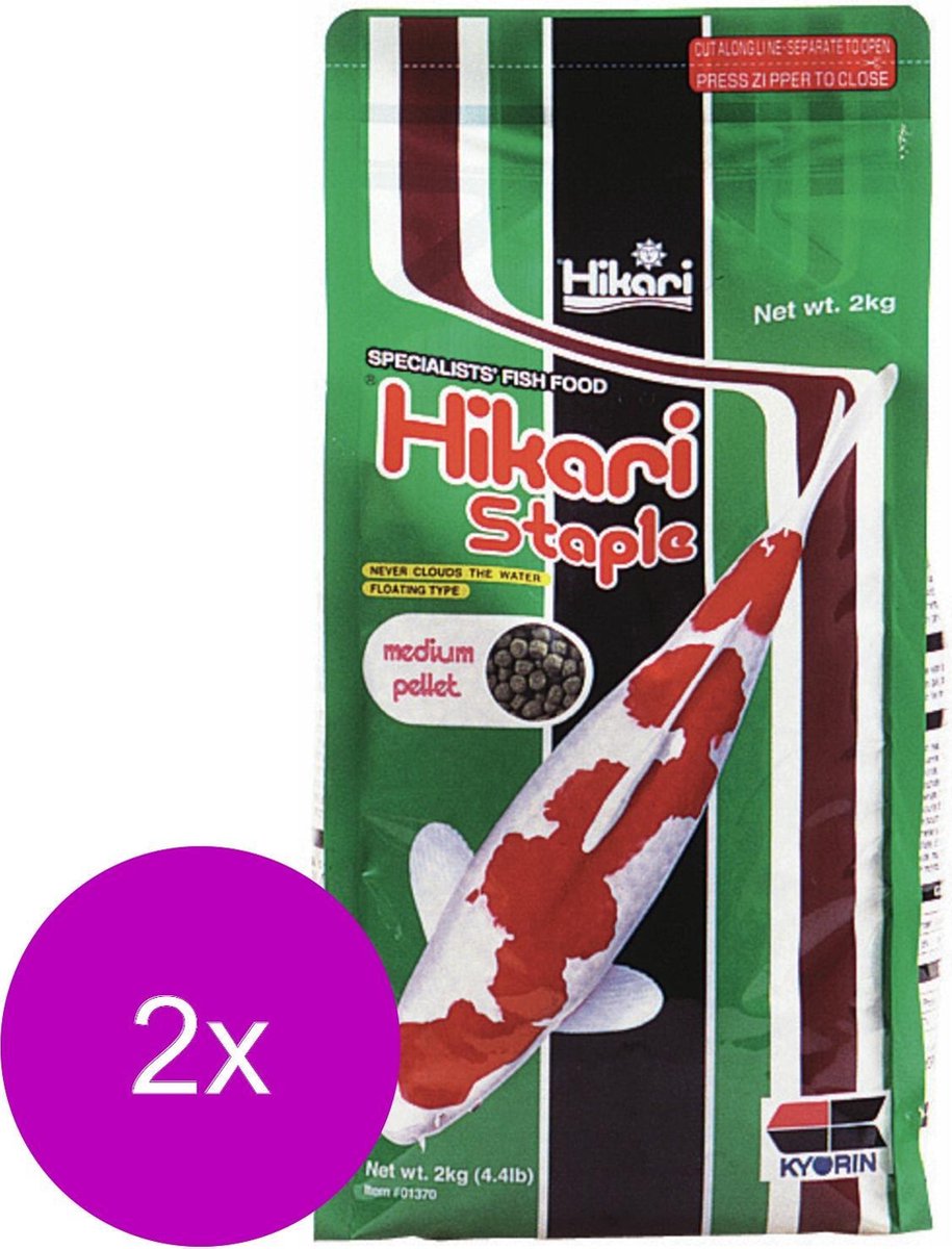 Hikari Staple Medium - Vijvervoer - 2 x 2 kg