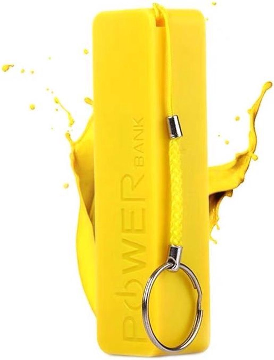 Powerbank - Compacte Powerbank - 3000 mAh - Geel.