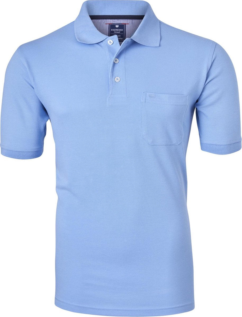 Redmond regular fit poloshirt - lichtblauw -  Maat: 5XL