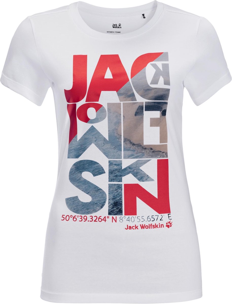 Jack Wolfskin Navigation T W T-Shirt Shortsleeve White Cloud Women