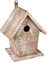 Flamingo Nestkastje gio hout wit/bruin 19x15x23cm