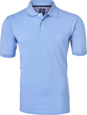 Redmond regular fit poloshirt - lichtblauw -  Maat: 3XL