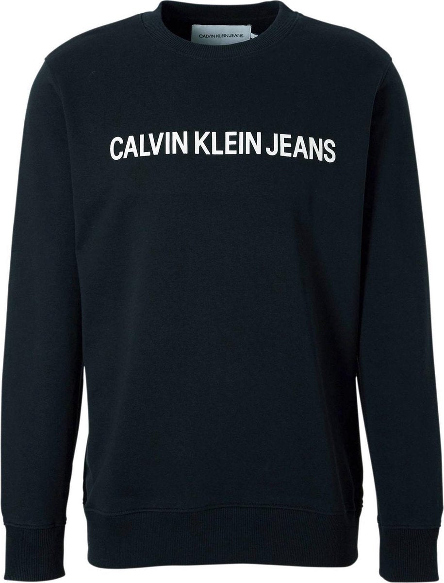 Calvin Klein Trui - Maat XL  - Mannen - zwart/ wit