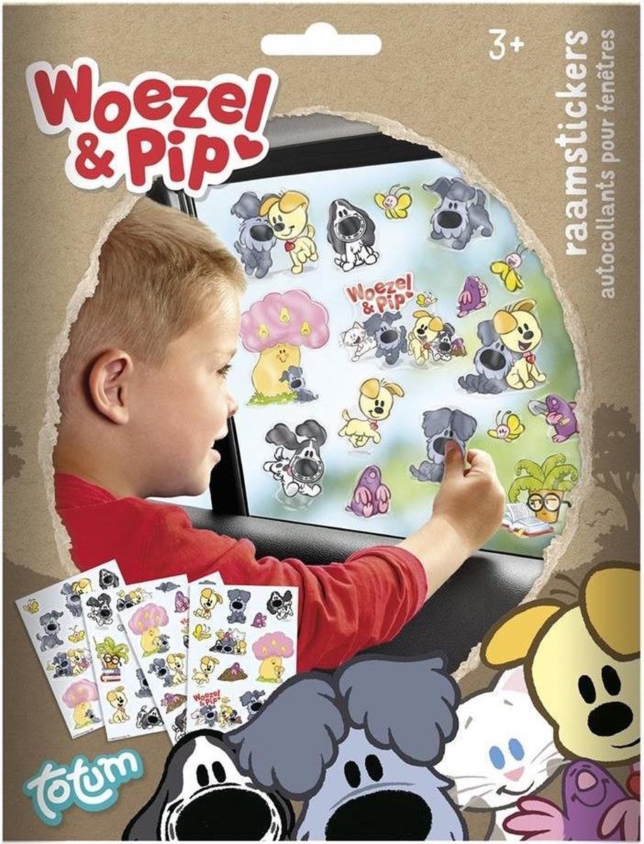 Totum Woezel en Pip Raamstickers