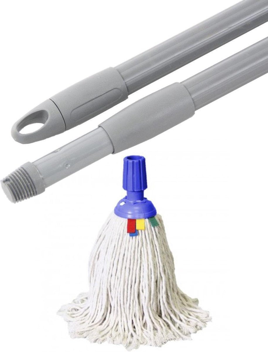 Minimop / Spaanse mop 250 gram inclusief telescoop steel | COMBIDEAL