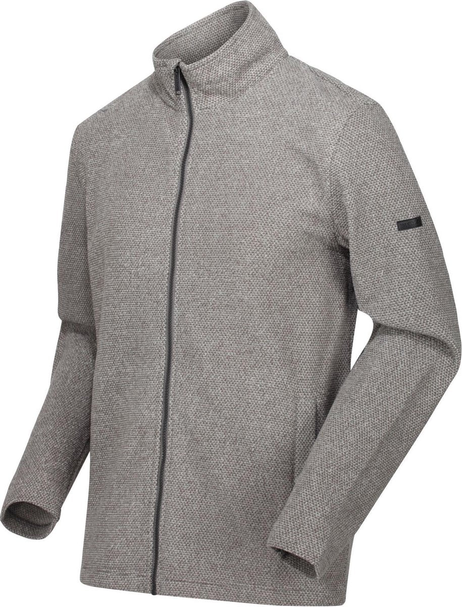 Esdras Fleece met honingraatpatroon en rits over de volle lengte van Regatta voor Heren
