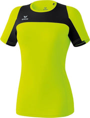 Erima Race Line Running T-shirt Dames - Neongeel / Zwart | Maat: 44