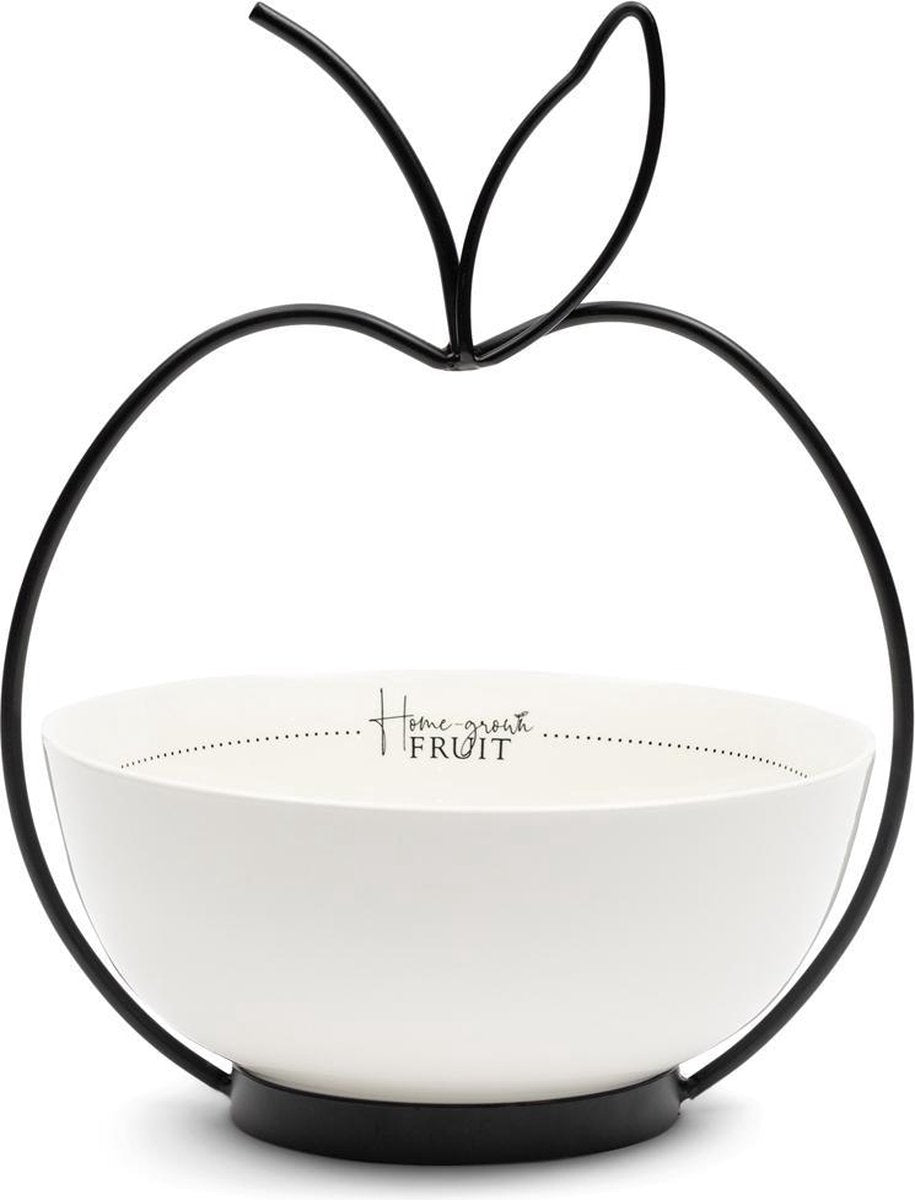 Riviera Maison Home Grown Fruit Bowl - Fruitschaal - Off White - 26.0 x 26.0