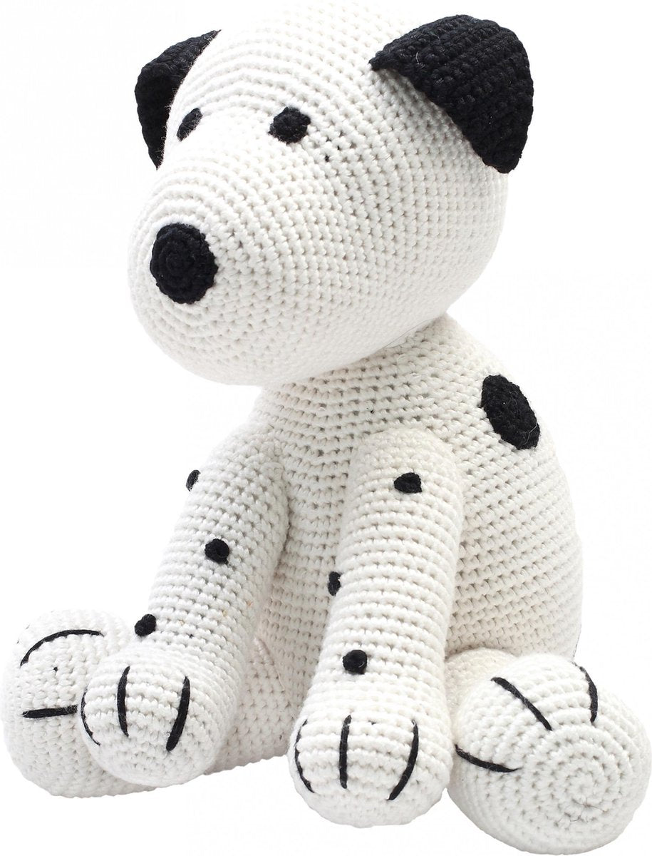 Naturezoo Knuffeldier Hond Xl Gehaakt 40 Cm Wit