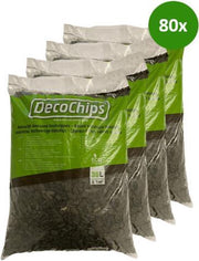 80 x 35L DecoChips Houtsnippers Zwart