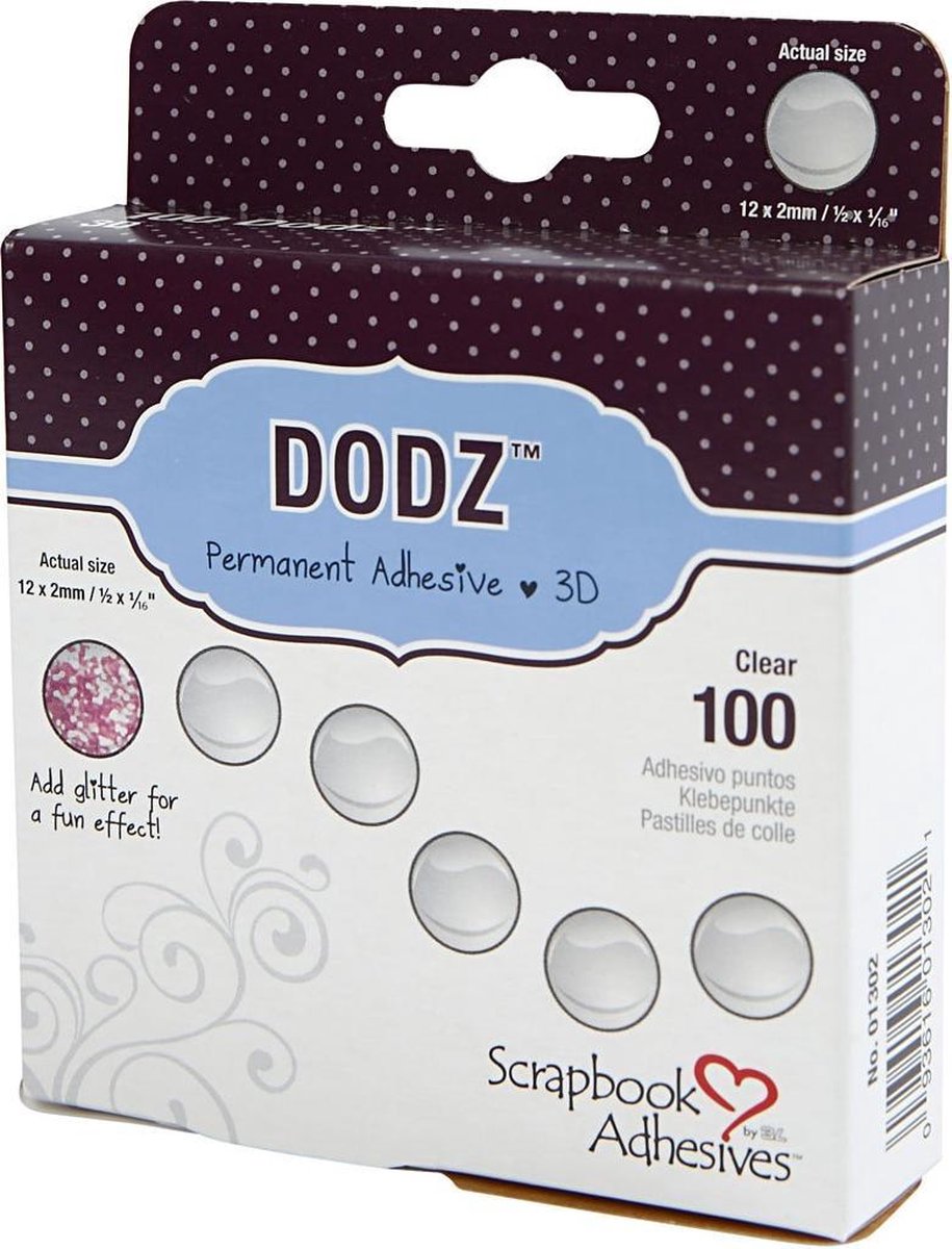 3l Zelfklevende Stippen Dodz 12 Mm Transparant
