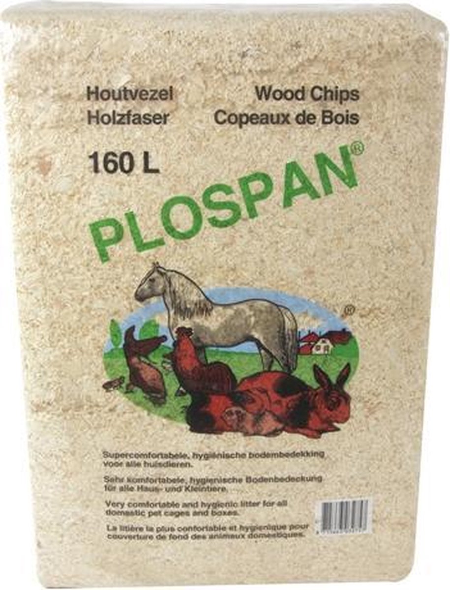 Plospan houtvezel - 10 kg 160 ltr - 1 stuks