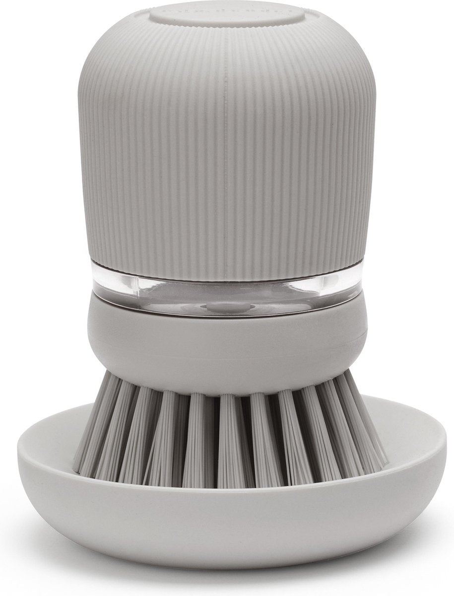 Brabantia Sink Side Afwasborstel - met zeepreservoir - Mid Grey