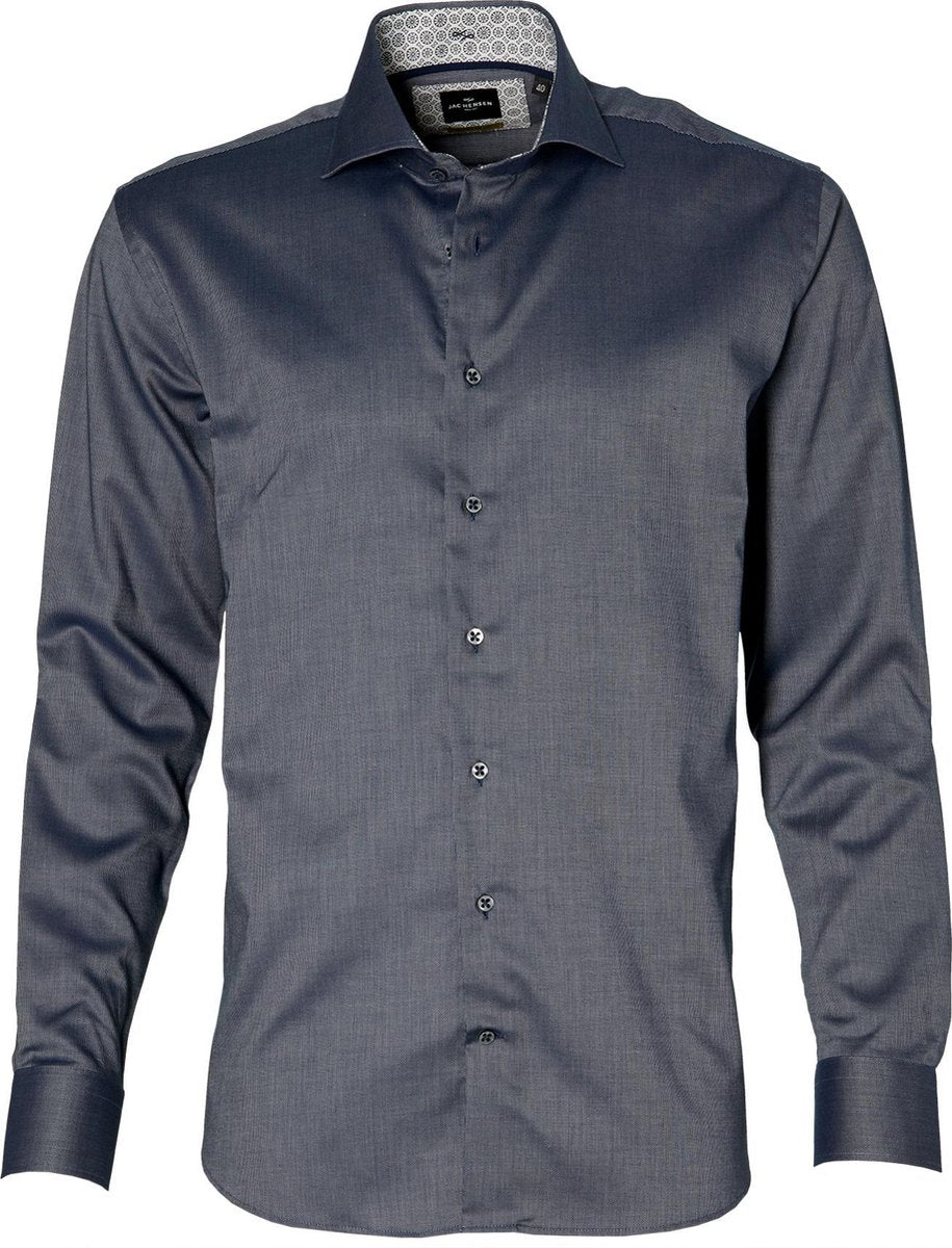 Jac Hensen Overhemd - Regular Fit - Blauw - 52