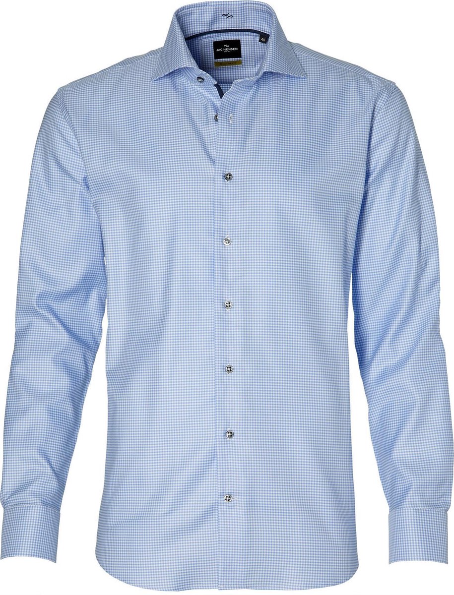 Jac Hensen Overhemd - Regular Fit - Blauw - 52