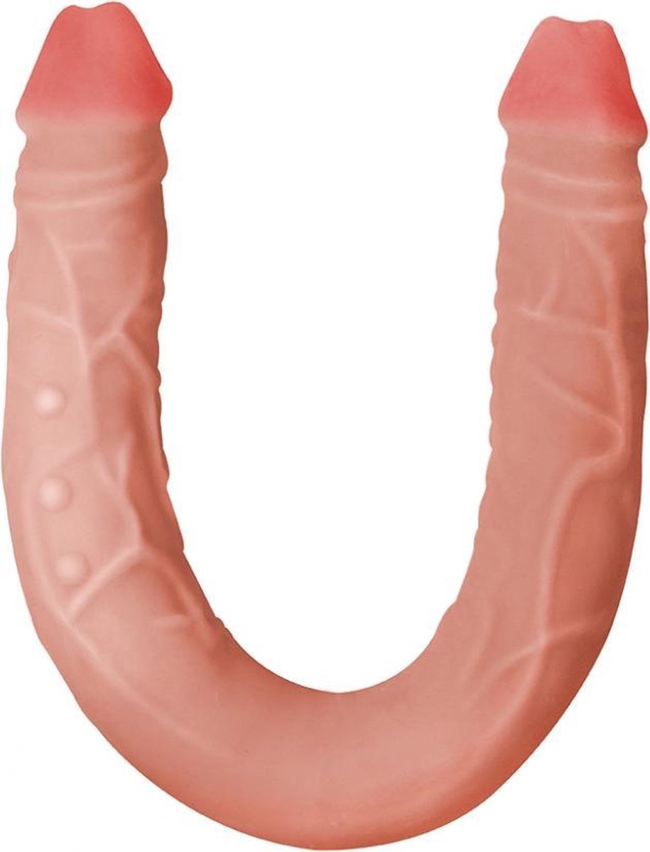Dubbele Realistische Dildo - Koppel Dildo - Flexibel - Parabenen Vrij - Sexual - Instinct - Beige