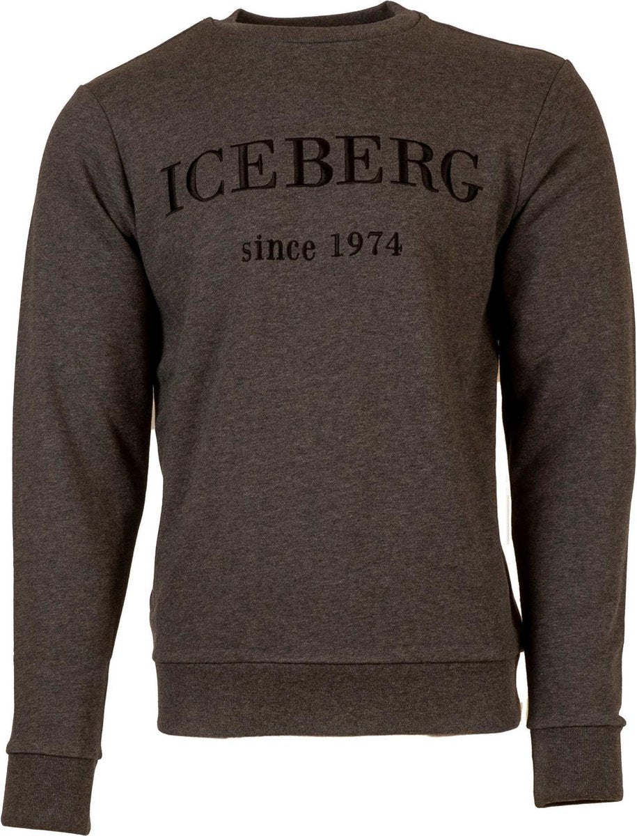 Iceberg 1974 Logo Sweater Grijs  heren maat XL