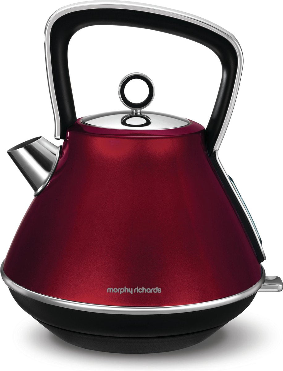 Morphy Richards EVOKE Pyramide Rot Waterkoker Snoerloos Rood