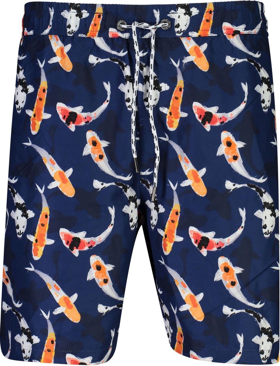 Snapper Rock - UV Boardshorts voor heren - Don't be Koy - Navyblauw - maat M